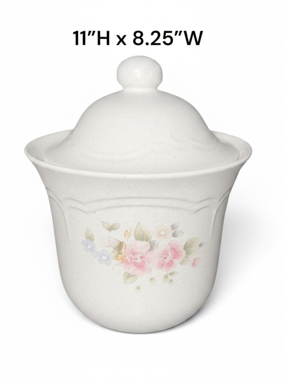 Vintage Pfaltzgraff Tea Rose stoneware Floral canisters with Lids - Picture 10 of 11